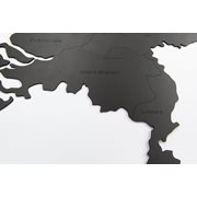 Houten Landkaart Nederland  Muurdecoratie