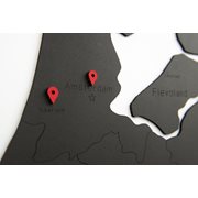 Houten Landkaart Nederland  Muurdecoratie