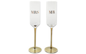 Champagneglazen MRS-MR 24kr. Goud Christina-Re