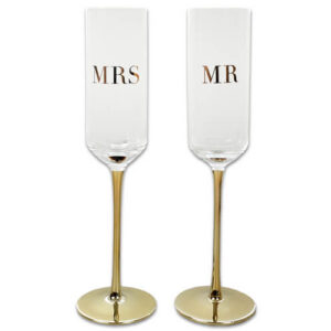 Champagneglazen MRS-MR 24kr. Goud Christina-Re