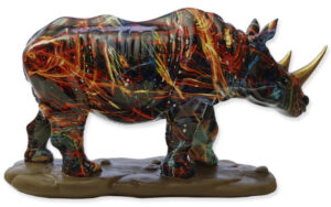 Neushoorn Beeldje Polystone
