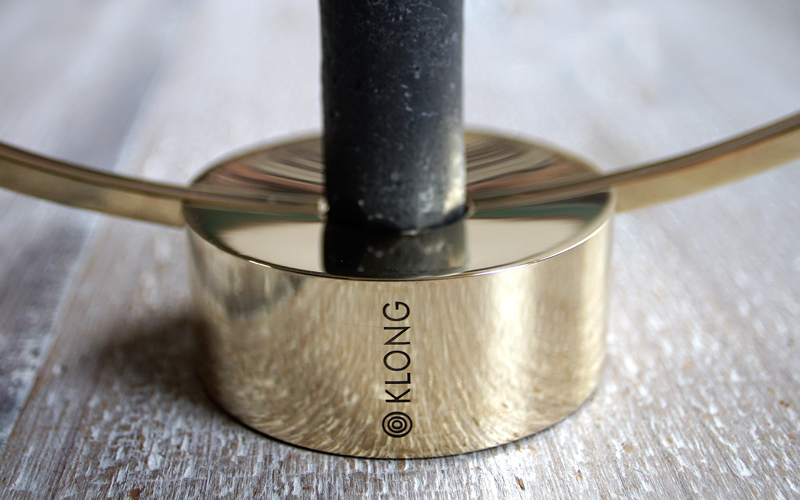 Luxe Kandelaar Rond messing 'Gloria' Klong Klein