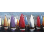 Metalen Schilderij 3D Zeilboten Gave Specials | Kadeloo
