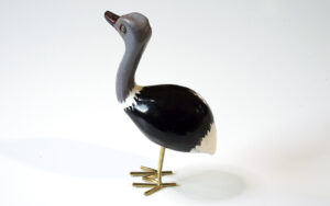Houten vogel miniatuur Struisvogel