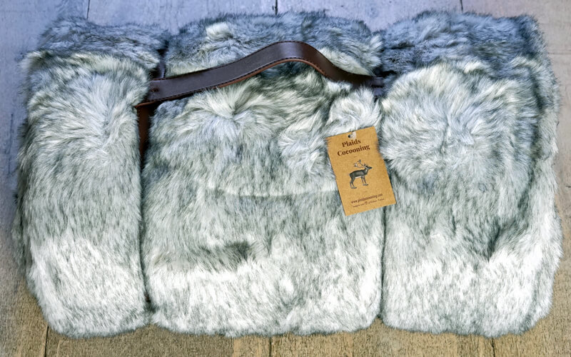 Plaid Cocooning Wolf Gris