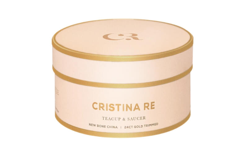 Kop & Schotel Georgia Lace Pearl 24kr Goud Christina Re