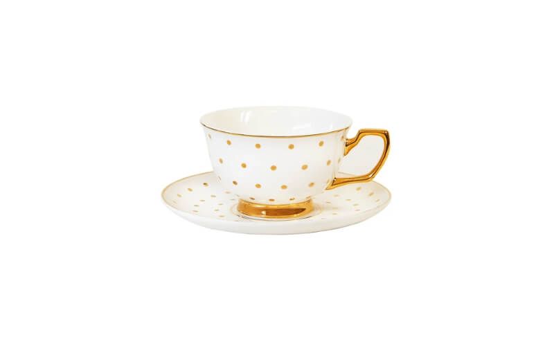 Kop & Schotel Polka 24kr Goud Christina Re