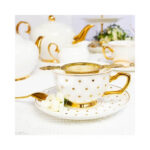 Kop & Schotel Polka 24kr Goud Christina Re | Kadeloo