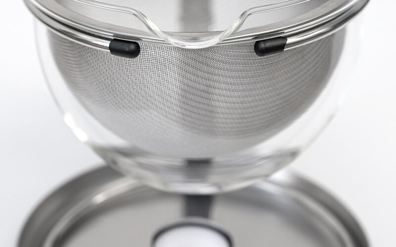 Theepot met geïntegreerde brander Mono
