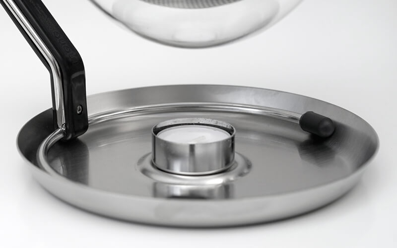 Theepot met geïntegreerde brander Mono