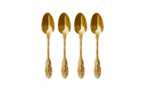 Vintage Theelepeltjes 24k Goud Christina Re