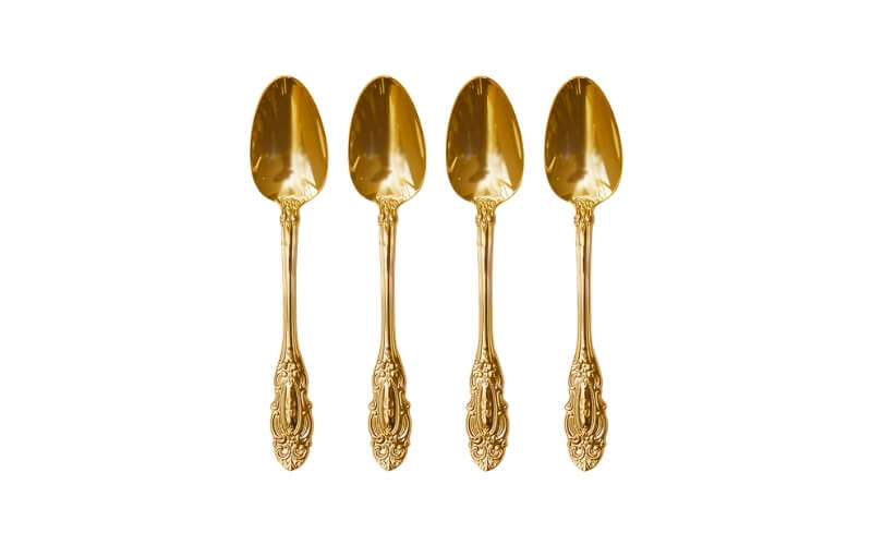 Vintage Theelepeltjes 24k Goud Christina Re