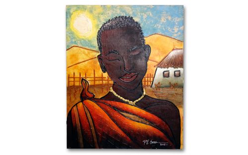 Schilderij African