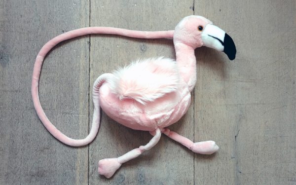 Roze Flamingo Schoudertas Wild & Soft