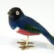 Houten vogel miniatuur 3kleur-Glansspreeuw