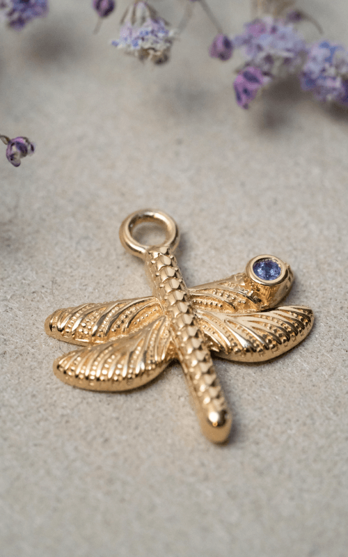 Oorbellen Guru Dragonfly 14 karaat goud