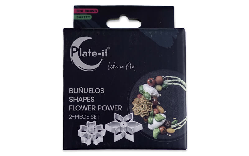 Buñuelos vormen Flower-Power Plate-it