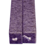 Vierkanten Kaarsen Aubergine 2 Stuks Amabiente