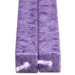 Vierkanten Kaarsen Violet 2 Stuks Amabiente